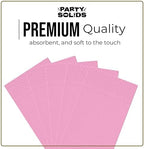 Pink Dinner Napkins Disposable 8" x 4" Folded - 40 Pcs 2 Ply Pink Napkins Disposable Paper Guest Towels for Bathrooms, Dinners, Everyday Parties & Party Supplies