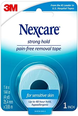 Nexcare Strong Yet Pain Free Tape, Tears Easily, For Sensitive Skin, 1 Roll
