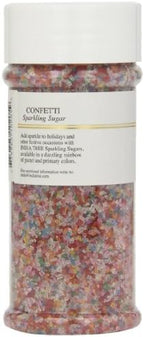 India Tree Confetti Sparkling Sugar, 7.5 oz | Vibrant Rainbow Decorating Sugar for Birthdays & Celebrations