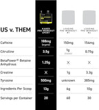 Kaged Sport Pre Workout Powder for Men & Women, Pink Lemonade, Sport Certified, 188mg Caffeine, Nitric Oxide, Beta Alanine, 20 Servings