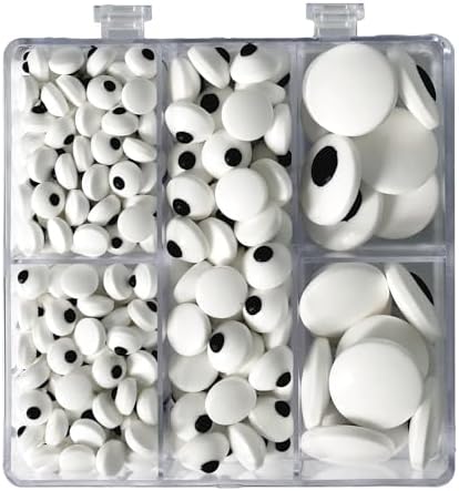 7mm 1cm 2cm Candy Eyes for Decorating Edible Googly Eyes Eyeballs Mix Size Halloween Christmas Sprinkles for Cupcakes Cake Toppers Cookies Baking Decoratings
