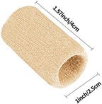 20 Pieces Finger Compression Sleeves Elastic Finger Protectors Thumb Splint Brace for Arthritis Pain Relief, Basketball Sport (Beige)
