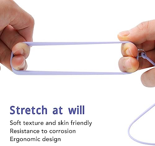 2pcs Eyelash Extension Tweezer Holder Bracelet Silicone Ring Tweezers Protector Wrist Band Strap Purple White