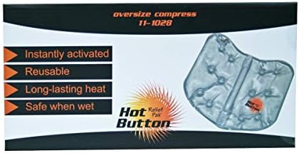 Relief Pak - 11-1028 Hot Button Instant Reusable Hot Compress, Oversize