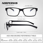 NORPERWIS Reading Glasses 6 Pairs Quality Readers Spring Hinge Glasses for Reading for Men and Women (6 Pack Black, 3.5, x)