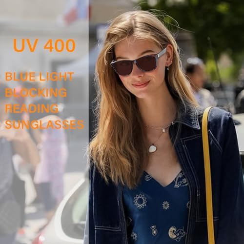 Reading Sunglasses for Women Men Full Lens Outdoor Readers Sunglasses UV Protection Sun Readers (Not Bifocal)