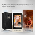 Andelov Sauna Thermometer and Hygrometer (Fahrenheit) with Lanyard Mount, Portable Temperature & Humidity Monitor for Steam Sauna Box, Infrared/Indoor/Home Sauna Accessories