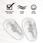 SPORTS WORLD VISION Glasses Nose Pads | Premium Quality Soft Silicone A-Shape Nose Pads for Glasses | 13mm Push-in Glasses Cushions in 25 Pairs