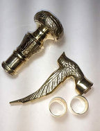 2 Pic Nautical Golden Walking Stick Bird Head Walking Cane Affordable Item Brass Handle