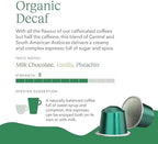 Cru Kafe Decaf USDA Organic Espresso Coffee Capsules (50 Pods) Fairtrade Coffee Pods Compatible with Nespresso Original Line and Pixie Machines