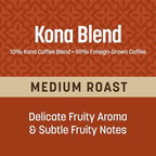 Don Francisco's Kona Blend Whole Bean Coffee, Medium Roast – 100% Arabica Coffee, 18 oz Bag