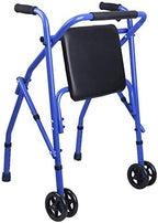 Elderly Walker, 2 Wheels Walker, Rollator, Folding Mobility Walking Aid, Lightweight Rollator, for The Elderly and Powerfully,(