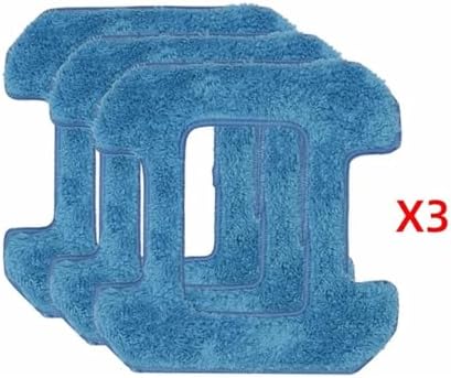 Wet Cleaning And Dry Rubbing Mop Pads,Compatible For Hobot,268 Window Cleaning Robot Cloth Cleaner Parts Accessories Quick Dry(Blue)