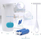 Jellas Sock Aid Kit, Flexible Sock Aid Device with Long Rope - Sock Puller aid Easy on and Off Device for Putting On and Removing Socks or Stockings, Sock Helper for Independence and Comfort (White)
