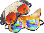 (Pack of 2) 3D Cat Dog Animal Sleep Eye Mask Night Shades for Sleeping Travel Home Office Funny Blindfold for Girls Kids Men Women