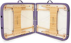 Saloniture Basic Portable Folding Massage Table - Lavender