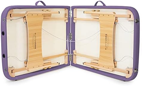 Saloniture Basic Portable Folding Massage Table - Lavender