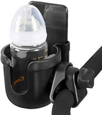 Accmor Stroller Cup Holder with Phone Holder, Bike Cup Holder, Universal Cup Holder for Uppababy Nuna Doona Strollers, 2-in-1 Cup Phone Holder for Stroller Bike Wheelchair Walker Accessory