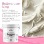 Cake Craft Buttercream Icing – 3.5 lb Tub | Ready-to-Use Frosting for Cakes, Cupcakes, Cookies & More | Super Smooth Texture | No Prep Required | Vanilla Flavor