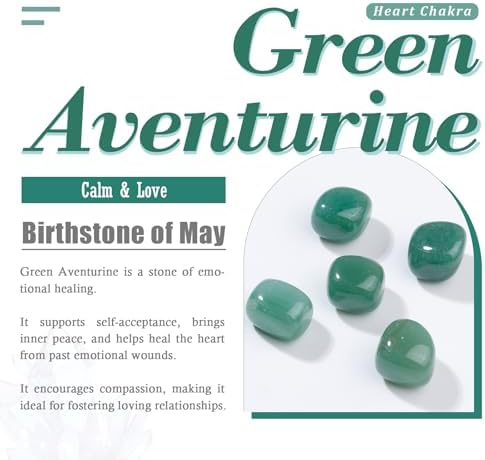 Nupuyai Healing Natural Green Aventurine Quartz Crystal Sphere Ball Decor for Home Office Polished Energy Stone Sphere with Crystal Stand (1.6")