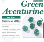 Nupuyai Healing Natural Green Aventurine Quartz Crystal Sphere Ball Decor for Home Office Polished Energy Stone Sphere with Crystal Stand (1.6")