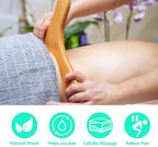 AICNLY 4 Pcs Wood Therapy Massage Tools for Body Shaping, Lymphatic Drainage Massager, Maderoterapia kit, Wooden Massage Roller, Anti-Cellulite Massager, Body Sculpting Tools Set
