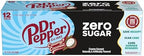 Dr Pepper Zero Sugar Creamy Coconut Soda, 12 fl oz cans, 12 Pack