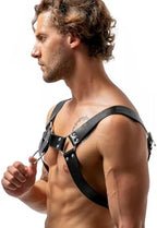 Men's Faux Leather Body Chest Harness Belt Shoulder Cage Belt Party Costume, Sexy Punk Body Harness, Cosplay Nightclub Sexy Punk Clubwear
