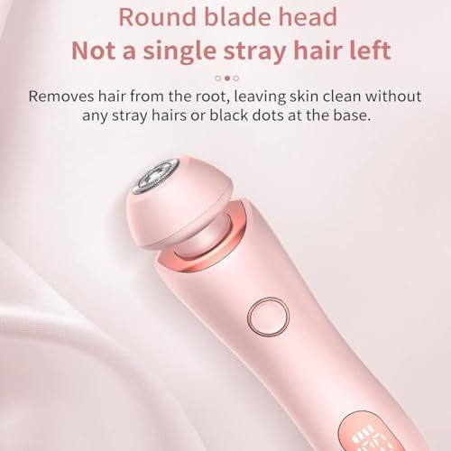 Silkglide Pro - 2024 Best Silk Glide Razor, Silk Glide Epilator Painless Hair Removal at Home, 2 in 1 Electric Shaver Razors for Women, Wet & Dry (Pink)