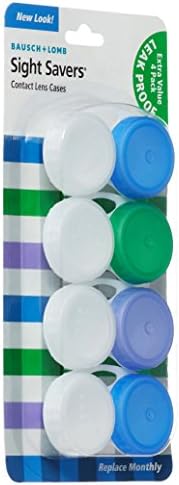 Bausch & Lomb Sight Savers Leak Proof Contact Lens Cases, 4 Count (Pack of 2)