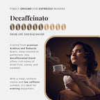 Caffe Vergnano Italian Finely Ground Decaf Coffee – 100% Arabica for Moka, Intensity Level 6 – Rich, Full Flavor Without Caffeine, Notes of Dried Fruit, Cocoa & Caramel - 8.82 oz Tin