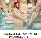 Vital Salveo Graphene Dual-V Calf Compression Sleeves - Comfort Support for Muscle Pain Relief, Shin Splints.(1 Pair)