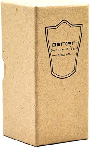 Parker 100% Black Badger Shaving Brush with Blue Wood Handle & Stand – Premium Wet‑Shaving Lather Brush for Men