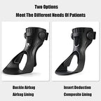 HUANGJUN Foot Drop Orthosis Drop Foot Support Brace Ankle Brace Ankle Splint for Sprains, Tendonitis,A/Left,M, B/Right