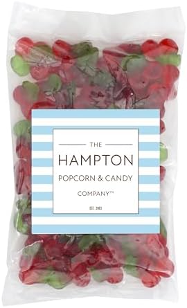 The Hampton Candy Company Gummy Cherries, 1lb Bulk Bag, Gummy Candy, Cherry Flavored Candy