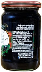 Mackays Scottish Blackcurrant Preserve Jam 340g (Pack of 2)| Imported from Scotland | Made with Whole Fruits | Vegan | Gluten-Free | No Artificial Colors or Preservatives