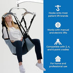 Patient Aid Padded U-Sling with Head Support - Soft Polyester Fabric - Comfy and Safe Lifting for the Elderly, Bariatric, and Non-Weight-Bearing - Small, 135lb. Maximum Carrying Capacity