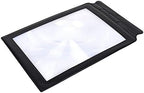 Valuu A4 Magnifier Full Page Reading Magnifier 3X Magnifying Power Large Sheet Magnifying Glass Reading Aid Lens Fresnel for Books Menus Newspapers Improve Elderly Poor Eyesight for The Elderly Gift