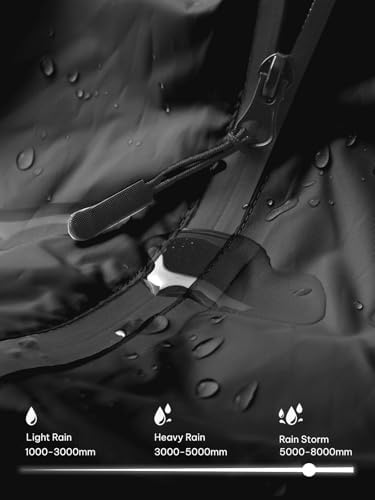 SaphiRose Unisex Rain Poncho Waterproof Raincoat Hooded for Adults Women with Pockets