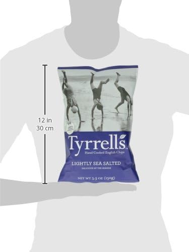 Tyrrell's Crisps, Lightly Sea Salted, 5.3 Ounce