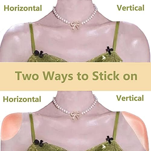 Silicone Shoulder Pads for Womens Clothing, Anti-Slip Shoulder Push-Up Pads Invisible Breathable Enhancer Reusable (2 Pairs (Transparent & Skin)