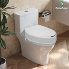Raised Toilet Seat with Lid for Elderly, 6" High Toilet Seat for Elongated or Standard Commode, Raised Toilet Seat for Seniors, Handicap Toilet Seat Riser with Cover
