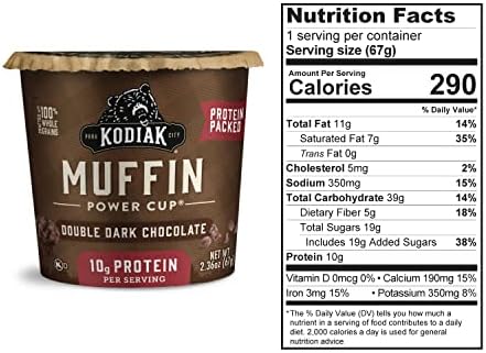 Kodiak, Muffin Power Cup, 2.36 Ounce