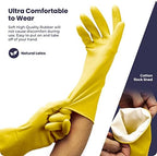 FMP Brands 3/6/12/60 Pairs Cleaning Gloves, Waterproof Rubber Gloves for Washing Dishes, Non-Slip Latex Dishwashing Gloves