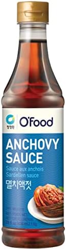 Chung Jung One O'Food Premium Anchovy Fish Sauce, Korean Pantry Staple Flavor Enhancer, Perfect for Kimchi, Soups and Stews (Anchovy Sauce, 1kg)