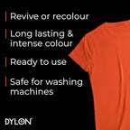 Dylon Washing Machine Fabric Dye Pod for Clothes & Soft Furnishings, Fresh Orange