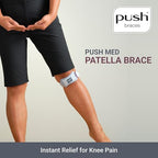 PUSH med Patella Brace for Knee Pain. Precise, Comfortable Pressure on Patella Tendon. Relief for Patella Pain, Jumper's Knee, and Osgood Schaltter's Disease