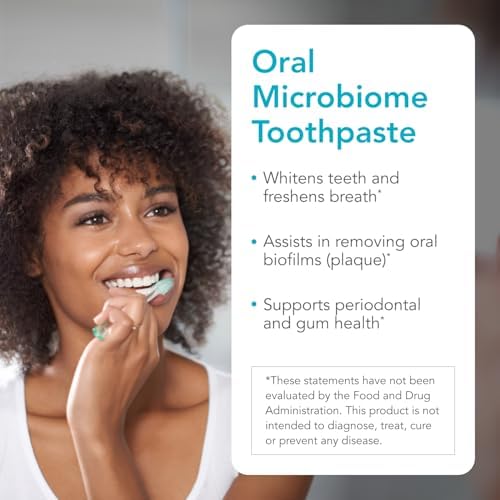 Biocidin Dentalcidin Fluoride Free Teeth Whitening Toothpaste for Adults - Plant-Based Toothpaste - Promote a Healthy Oral Microbiome, Remove Biofilm Plaque (3 Oz)