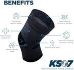 OrthoSleeve Knee Brace for ACL, MCL, Injury Recovery, Meniscus Tear, knee pain, aching knees, patellar tendonitis and arthritis (3XL, Black, Single)