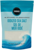 Sundhed Fine Iodized Gourmet Sea Salt Bag- 1 kg (2.2 lbs)